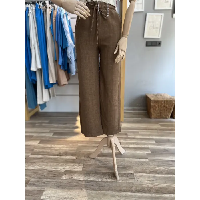 Vase Keten Palazzo Pantolon