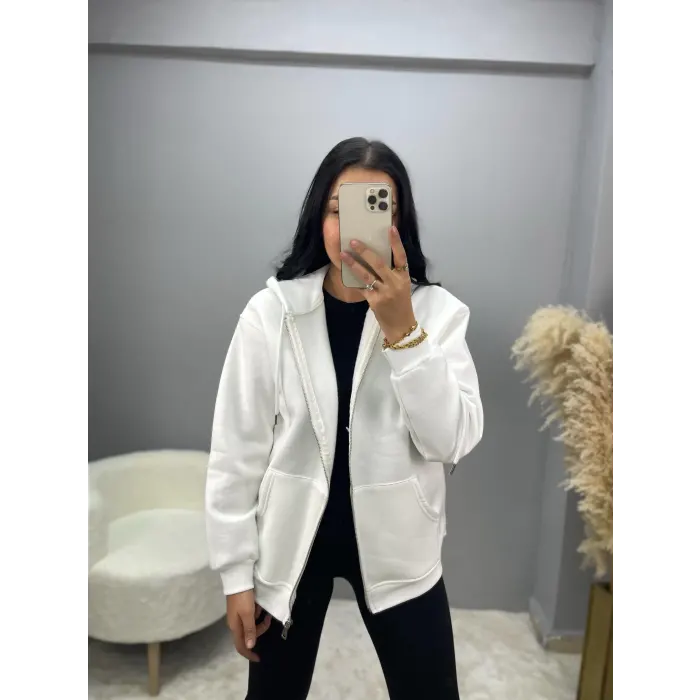 Vesna Fermuarlı Sweatshirt Ceket