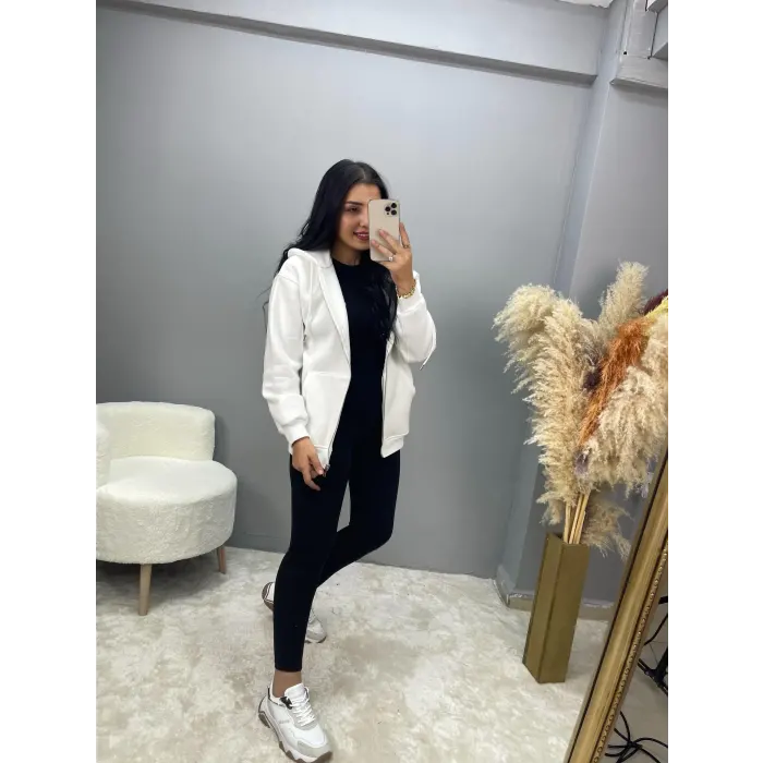 Vesna Fermuarlı Sweatshirt Ceket