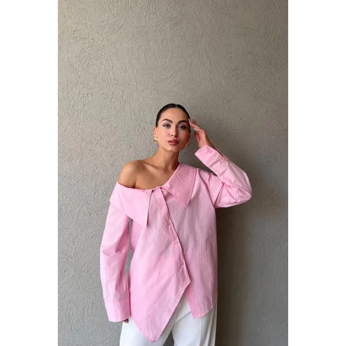 Viges Asimetrik Gömlek