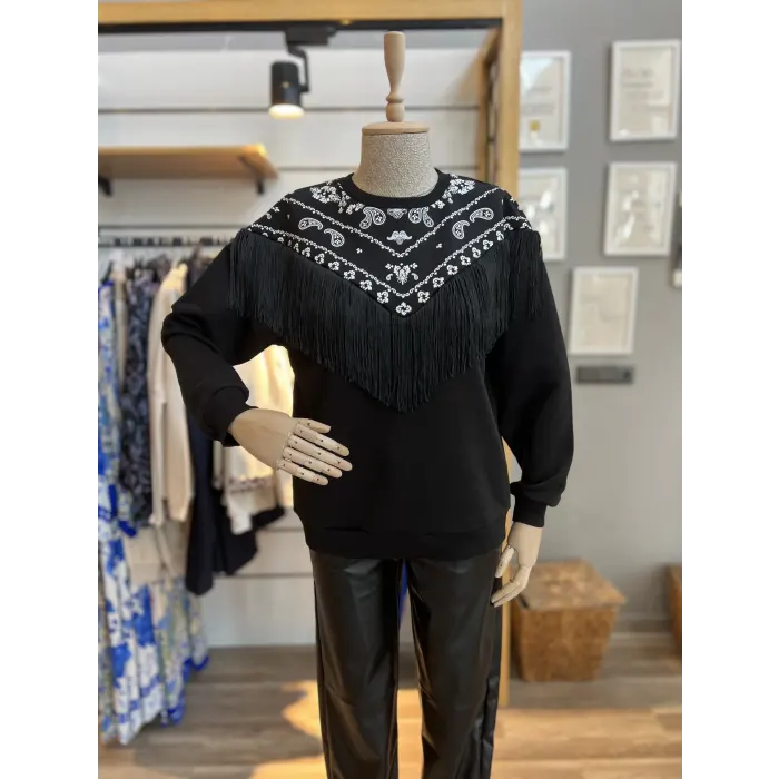 Wawe Püsküllü Sweatshirt