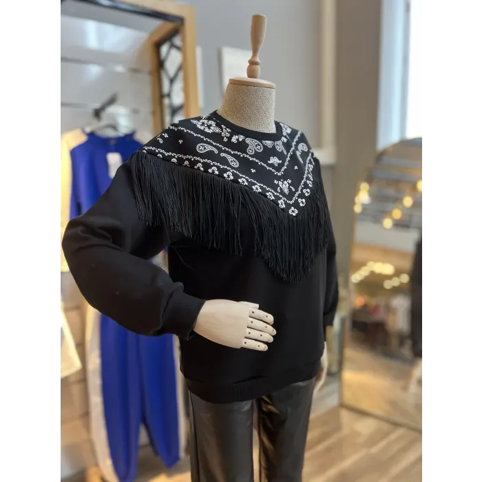 Wawe Püsküllü Sweatshirt