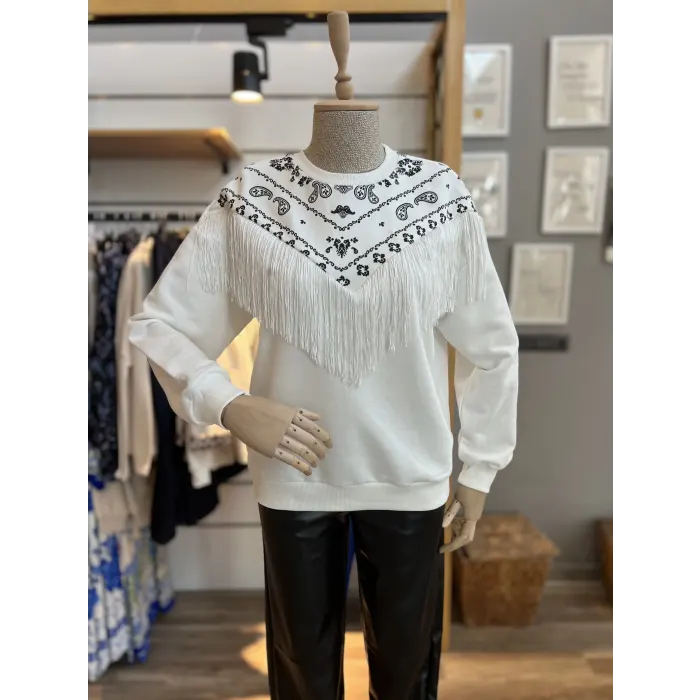 Wawe Püsküllü Sweatshirt