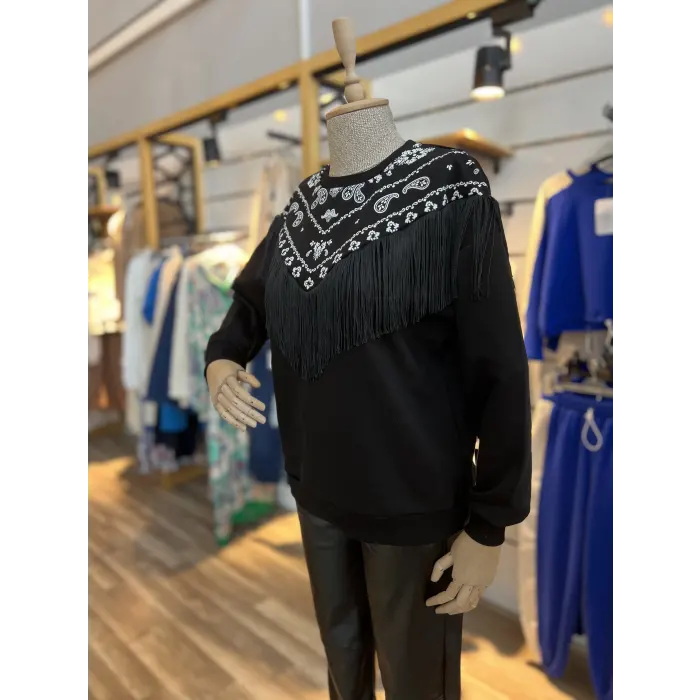 Wawe Püsküllü Sweatshirt