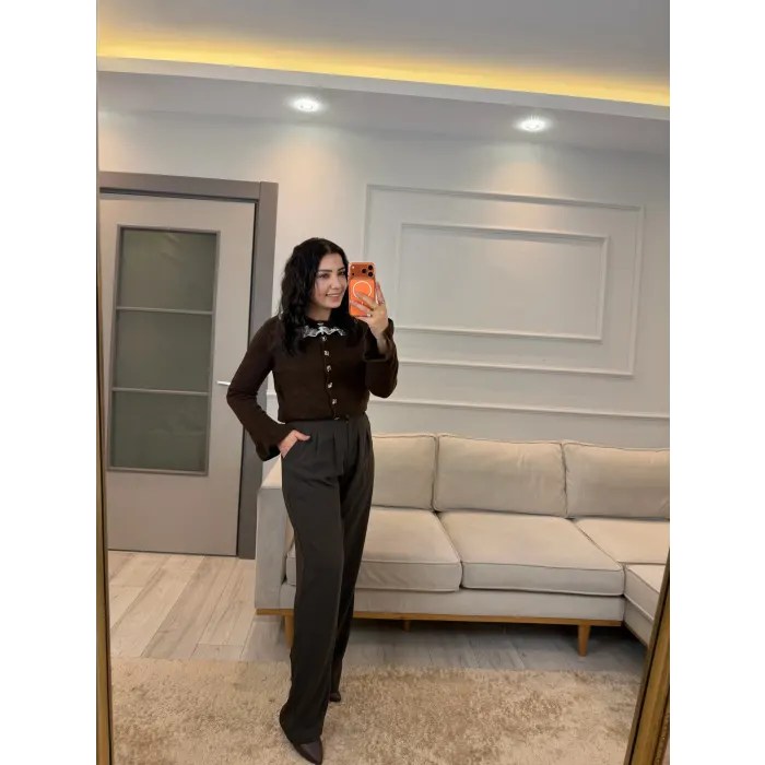 Yaka Güpür Detaylı Hıırka