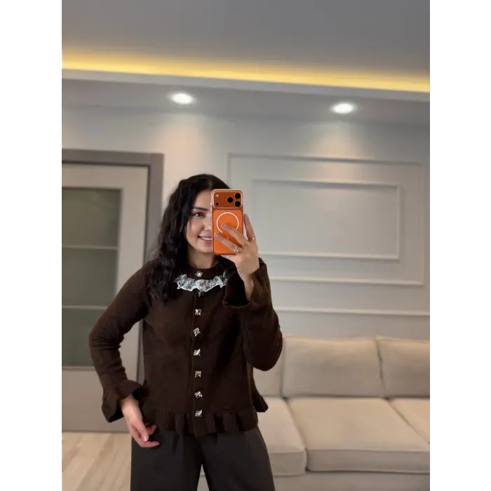 Yaka Güpür Detaylı Hıırka