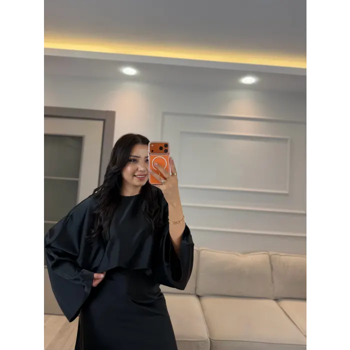 Yarasa Kol Saten Bluz