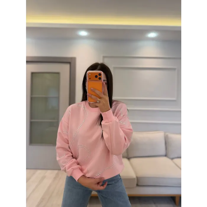 Zımba Detaylı Sweatshirt