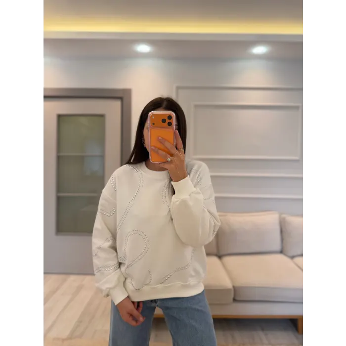 Zımba Detaylı Sweatshirt
