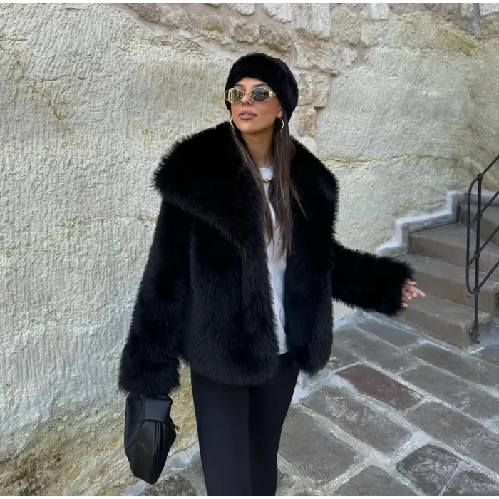 Zra Model İçi Astarlı Premium Kürk Ceket