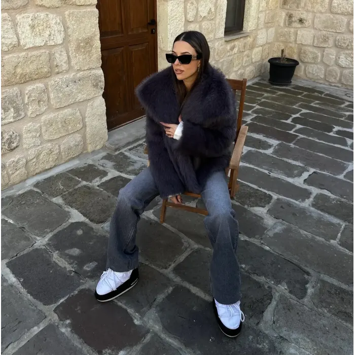 Zra Model İçi Astarlı Premium Kürk Ceket