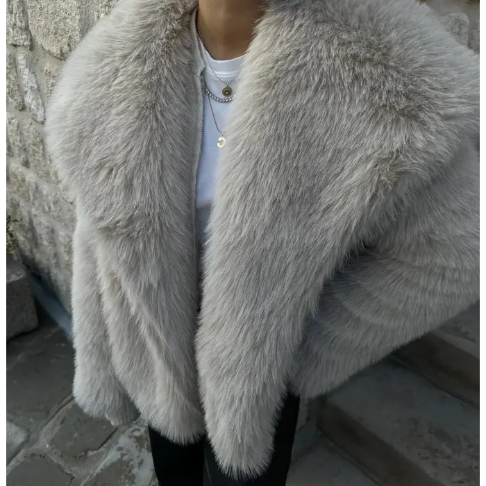 Zra Model İçi Astarlı Premium Kürk Ceket