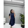 Orj Marka Poplin Mix İnterlok Elbise