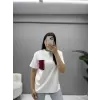 Cep Taş Detaylı T-Shirt