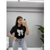 Fiyonk İnci Taş Detaylı T-Shirt