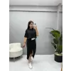 Şerit Detaylı Etekli Modal Takım