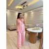 Keten Toka Detaylı Yelek Pantolon Takım