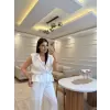 Pul Detaylı Yelek Pantolon Takım