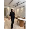 Çizgili Gömlek Garnili Modal Takım