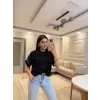 Twst Kol Nakış Detaylı T-Shirt