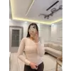 Miu Taş Detaylı Body Bluz
