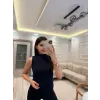 Dik Yaka Pamuk Bluz