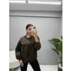 Omuz Ve Kol İşleme Detaylı Sweatshirt