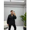 Deri Kemerli Kısa Trençkot