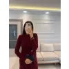 Sandy Kumaş Serpme Taşlı Elbise