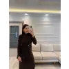 Sandy Kumaş Serpme Taşlı Elbise