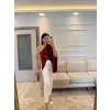 Tek Omuz Tokalı Büzgülü Bluz