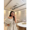Bolerolu İp Askılı Elbise