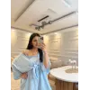 Bolerolu İp Askılı Elbise