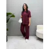 Yanı Nakışlı Modal Takım