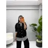 Gömlek Garnili Modal İkili Takım