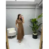 Glamorus Fermuarlı Keten Elbise