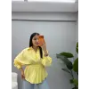 Bel Pensli Bağlamalı Gömlek