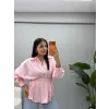 Bel Pensli Bağlamalı Gömlek