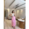 Altı Poplin Detaylı Elbise