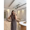 Bağlama Detaylı Modal Elbise