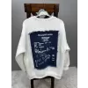 Balenciaga Denim Detaylı Sweatshirt