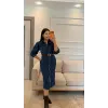 Denim Kot Elbise