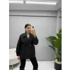 Deri Kemerli Kısa Trençkot