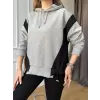 Farya Arkası Paraşüt Detaylı Sweatshirt