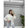 Faux Fermuar Detaylı Tasarım Gömlek