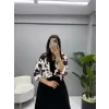 Fortuna Gömlek Detaylı Desenli Elbise