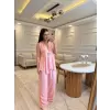 Keten Toka Detaylı Yelek Pantolon Takım