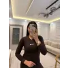 Miu Taş Detaylı Body Bluz
