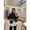 Modal Çizgili Gömlek Detaylı Takım
