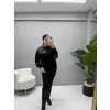 Omuz Ve Kol İşleme Detaylı Sweatshirt